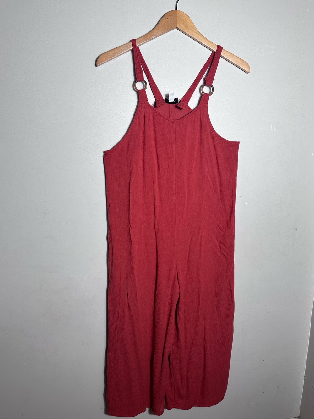 Rust Orange Strappy Wide-Leg Jumpsuit
